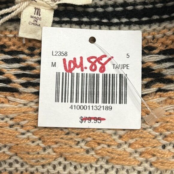 Hem & Thread Hooded Wool Blend Cardigan NWT - Picture 6 of 7